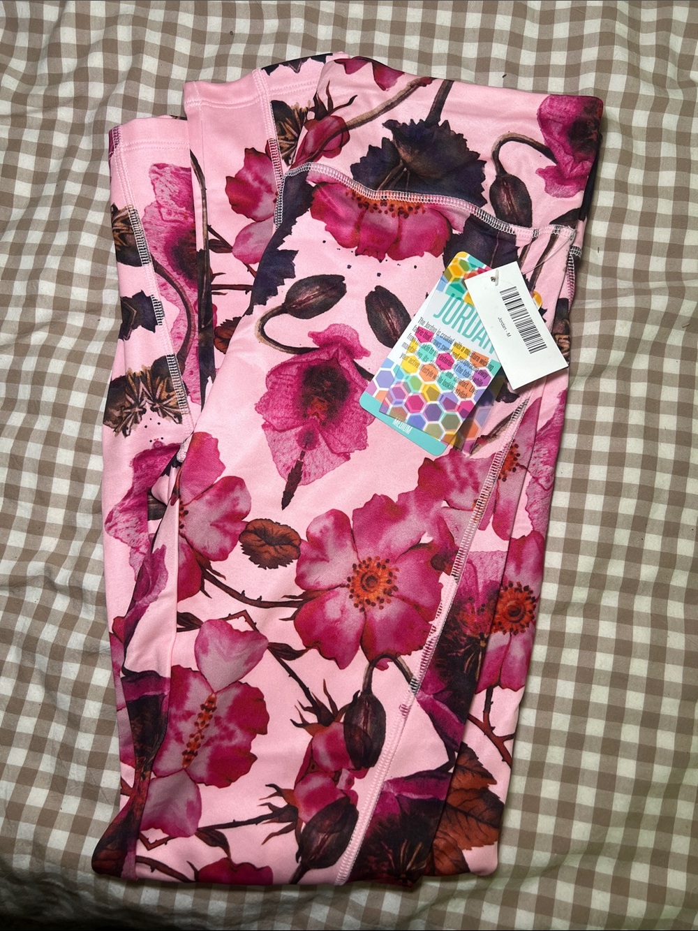 LuLaRoe Jordan Leggings Pink With Floral